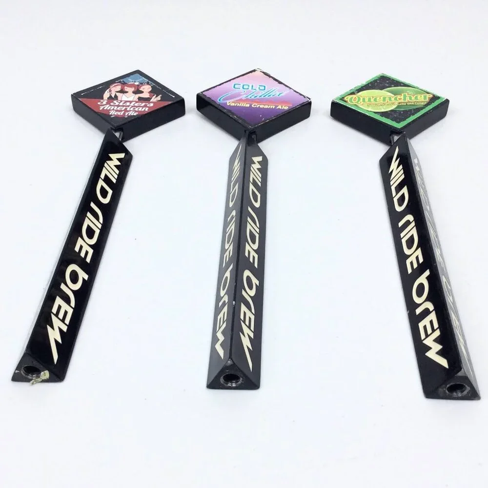 Wild Ride Brew Tap Handle‎ Lot of 3 Quencher Cold Chillin Sisters American Red